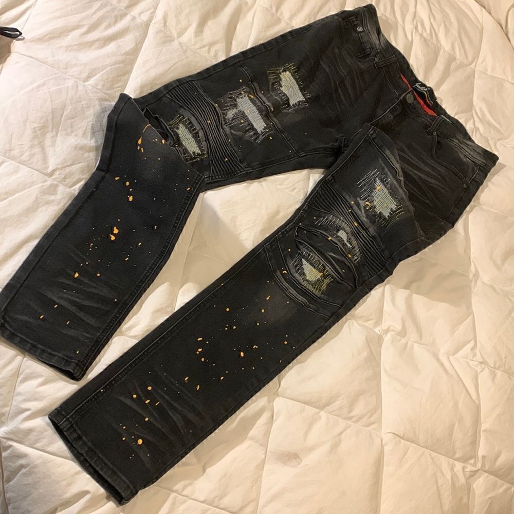 SWITCH, remarkable, slim taper fit, 34x34, paint spatter, great condition